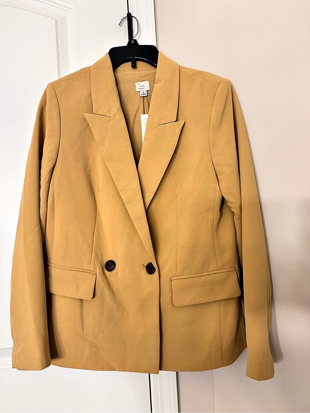 A New Day approach Double-Breasted Blazer in Brown Size Small NWT